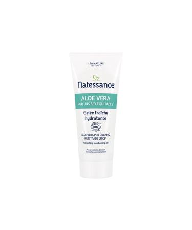 Natessance Aloe Vera Pure Fair Trade Organic Juice Fresh Moisturizing Jelly 50ml