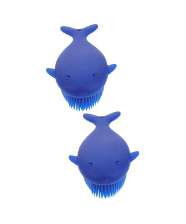 FRCOLOR 2pcs Silicone Brush Silicone Body Scrubber Men Cleansing Shampoo Men's Tools Shower Body Scrubbers Baby Massage Brush Home Brush Body Massage Brush Bathing Supplies Bath Hair Brush