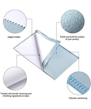 6-Piece Large Colorful Polishing Cloth Set for Gold, Silver & Platinum Jewelry - 12 x 10 Inch Jewelry Cleaning Cloths - Ideal for Coins, Watches & Silverware - Buy Online on GoSupps.com