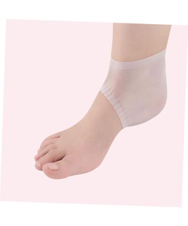 Healeved 1 Pair Foot Care Protector for Men Women Silicone Socks Moisturizing Socks Shoe Insole Shoe Filler Breathable Socks Gelt Shoe Inserts Silicone Gel Socks Heel White medium - Buy Online on GoSupps.com