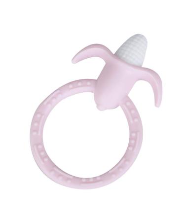 Infant Silicone Teether - BPA Free Soft Pink Teething Toy for Toddlers | Safe Chewing & Soothing Solution - Buy Online on GoSupps.com