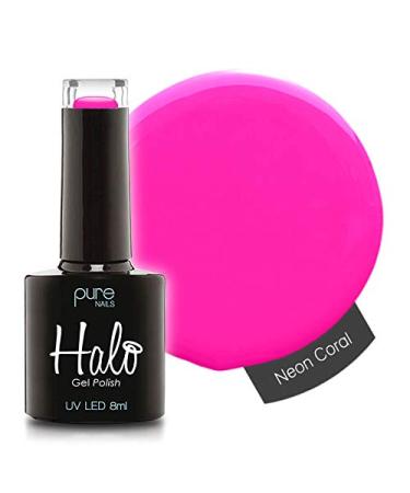 Halo Gel Polish *Full Range 8ml* **CHOOSE YOUR COLOUR(S)** (Neon Coral N2832) Neon Coral N2832 8 ml (Pack of 1)