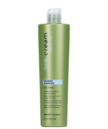 Inebrya Ice Cream Balance Shampoo To Regulate Sebum (Sebum Regulating Shampoo for Oily Hair and Scalps) 10 oz