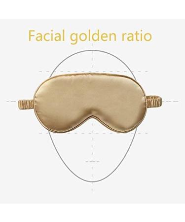 Lucky Whale Silk Satin Sleeping Eye Mask  Soft Sleep Eye Night Blindfold for Women and Men  Eyeshade Cover with Satin Hair Scrunchies and Ear Plugs  Wedding Bridesmaid Gift  Gold - Buy Online on GoSupps.com