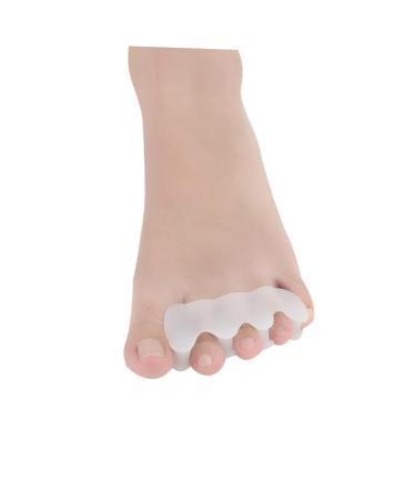FRCOLOR Gel Foot Separator for Hallux Relief | Bunion Sleeves Spacers & Cushions - Medium White - Buy Online on GoSupps.com