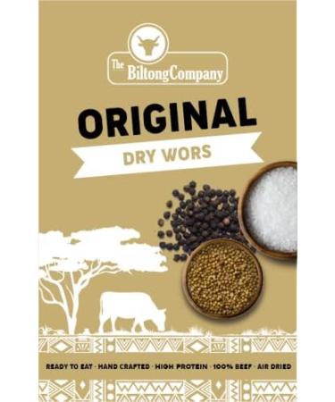 Dry Wors 1kg Natural Spicy Beef Droewors by The Biltong Company - High Protein, Keto Diet-Approved Boerewors Sausage 1 kg - Buy Online on GoSupps.com