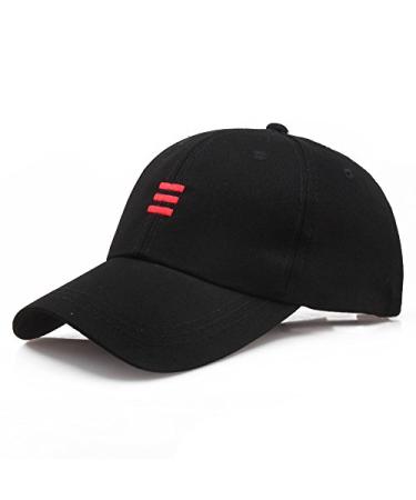 Baseball Cap Unisex Hats Hip-Hop Adjustable Baseball Cap Snapback Baseball Hats for Men Sports Cap Fitted Trucker Hats Black One Size