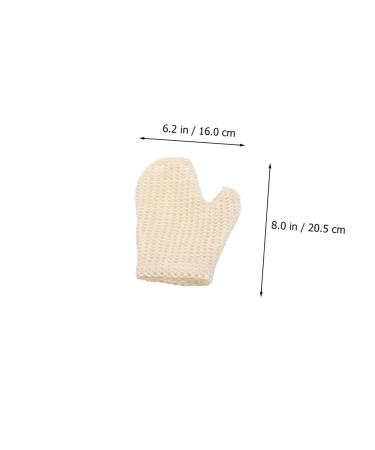 NOLITOY 2pcs Sisal Bath Gloves Exfoliating Mitts for Body Scrub & Cleaning | Soft Hair Towel & Bath Towel White - Buy Online on GoSupps.com