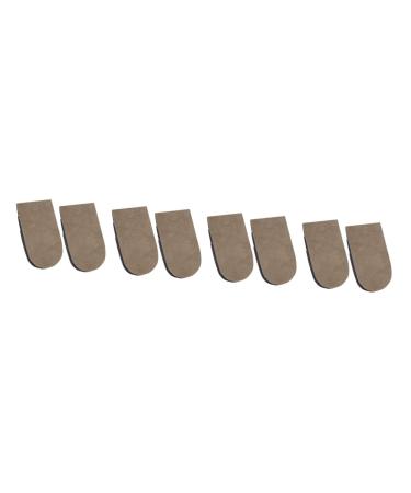 NOLITOY 4 Pairs Inner Heightening Half Pad Insoles for Men Shoe Lifts Men Flower Crown Heel Insoles Orthopedic Heel Inserts Anti-Slip Half Pads Heel Lift Inserts Eva Suede Soft Supplies