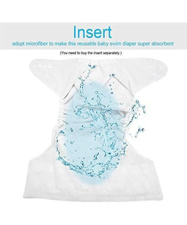 Snap Swim Diaper for Baby, Reusable Absorbent Swimsuit Nappy - One Size Fits All - Buy Online on GoSupps.com