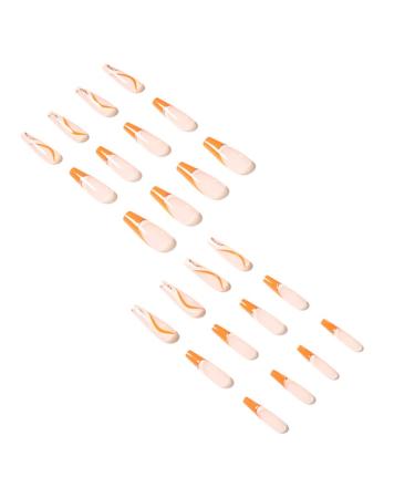 Buy Abstract Ballerina French Press-On Nails - 24 pcs Artificial Nails for Women and Girls | International Shipping Available - Buy Online on GoSupps.com