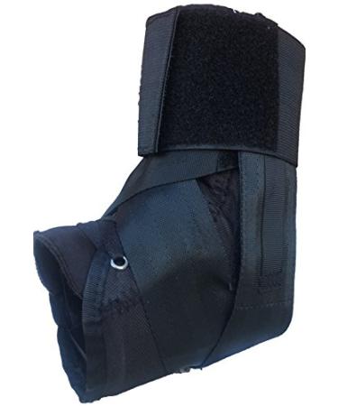 Lace-Up Sports Medicine & Orthopedic Ankle Brace. Ankle stabilization Support for sprains and Injuries L1902 (Medium Black)