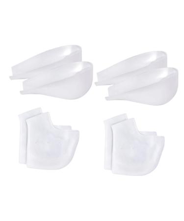 NOLITOY 2 Sets Heel Cover Protection Pad White Man Sebs Sole of Foot