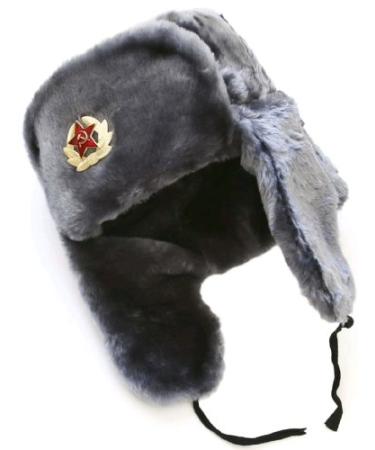 Hat Russian Soviet Army Air Force Fur Military Ushanka GR Size M