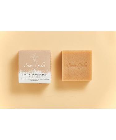 Santa Gadea All Skin 120 g Neutral Soap Bar With Farmstead Organic Goat Milk 100% Natural No SLS or Parabens 0% Perfume 0% Colourants Handmade Cold Process - Buy Online on GoSupps.com