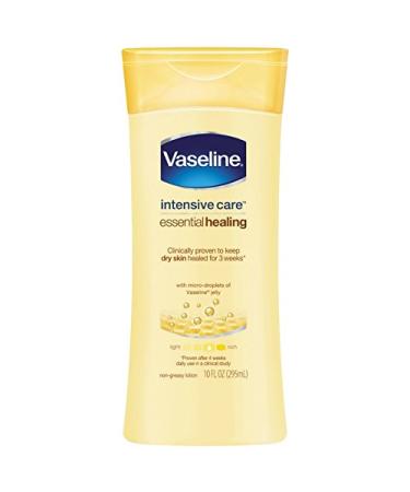 Vaseline Intensive Care Essential Healing Lotion 10 Oz (Pack of 4) Unscented  10 Fl Oz (Pack of 4)