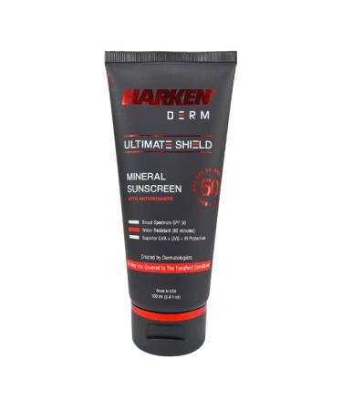 Harken Derm - Ultimate Shield Mineral Sunscreen with Antioxidants - SPF 50-80 minute Water Resistant - Face and Body