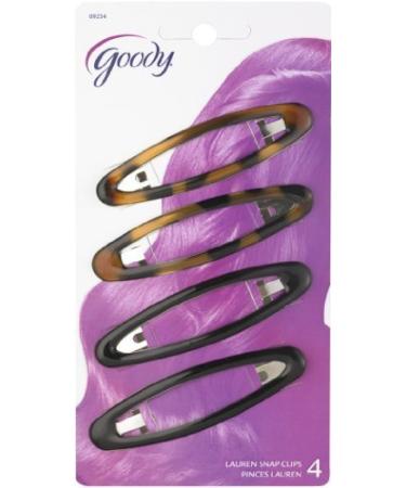 Goody Classics Big Oval Epoxy Contour Hair Clips (Pack of 3)