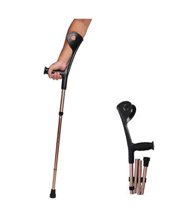 Underarm Crutches Adjustable Telescopic Lightweight Arm Cuff Crutches Non Slip Help Rehabilitation Walking Canes Sticks Suitable for Adult and Adolescent Ergonomic Handles Comforta