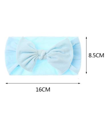 6 Pcs Baby Girls Nylon Headband Set - Bowknot Turban & Elastic Headwrap for Toddlers - Buy Online on GoSupps.com