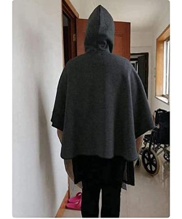 Wheelchair Blanket Wheelchair Cape Blanket Lightweight Wearable Blanket for Women and Man Warm Windproof Wheelchair Blanket Grey - Buy Online on GoSupps.com