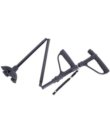 Walking Stick Folding Cane Crutches Multifunctional Crutch Three Adjustable Legs LED Lighted Crutches Foldable Trekking Pole Aluminum Alloy Walking Stick Independence