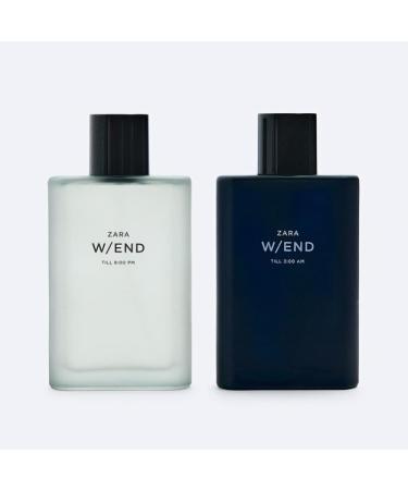 Zara W/End Till 3:00AM + W/End Till 8:00PM Cologne for Men Fragrance Set EDT Eau De Toilette 2x 90 ML (3.04 FL OZ) - Buy Online on GoSupps.com