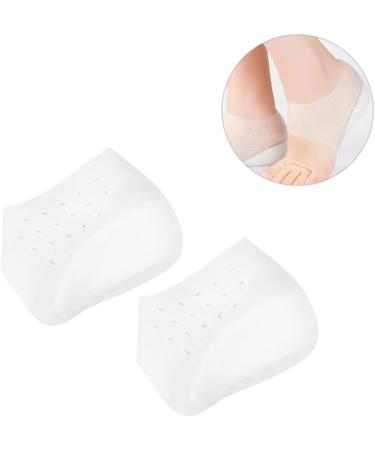 NOLITOY Silicone Heel Insole Socks - Height Increase Pad & Cup Sleeve Protectors | White Size 4 for Comfort & Support - International Shipping Available - Buy Online on GoSupps.com