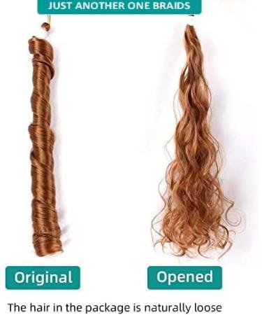 Just Another One French Curly Braiding Hair for Box Braids 22 Inch Loose Wave Synthetic Braiding Spiral Curl Braids Crochet Hair Ombre Silk For Braiding Womens Girls & Unisex Auburn. - Buy Online on GoSupps.com