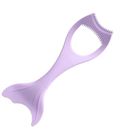 FRCOLOR Mascara Brush Eyelash Makeup Mascara Guard Women Silicone Eyeliner Multifunction Template 15X5.7CM Violet
