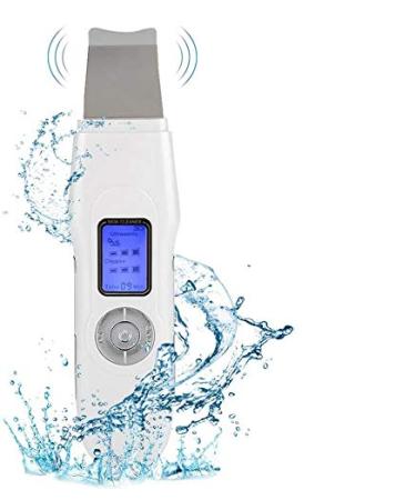 Skin Scrubber Multi-functional Ultrasound Facial Scrubber Spatula Electric Rechargable Facial Beauty Instrument for Deep Cleansing Skin Toning Nutrient Absorption