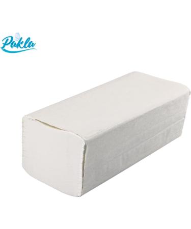EnPack Pakla 4000 Sheet White Paper Towels - 2-Layer ZZ Fold 25x23 cm - Universal All-Purpose Disposable Towels for Donors - Safe & Convenient - Buy Online on GoSupps.com