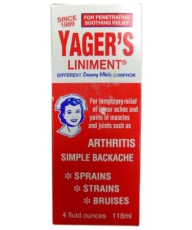 Yager's Pain Relieving Liniment 4 Ounces 4 Fl Oz (Pack of 1)