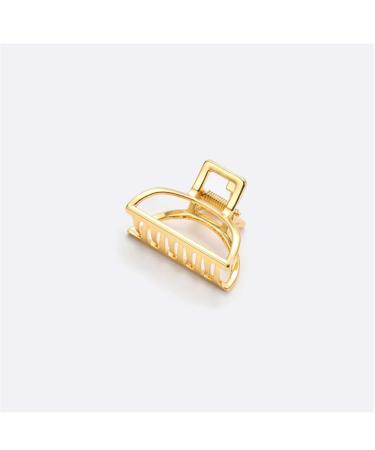 GLITZFAS 2 Pieces Metal Hair Claws - Small Fashion Hair Clips Set for Women & Girls (Gold) | Stylish Hair Grippers & Clips - Buy Online on GoSupps.com