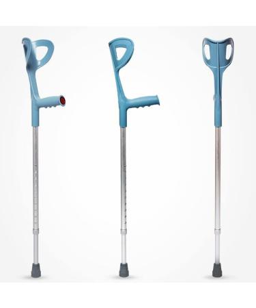 Forearm Crutches Lightweight Adjustable Arm Crutch for Walking Aluminum Ergonomic Handle Comfortable On Wrist Non-Slip Rubber Tip (Size : 2pcs) Anniversary Lucky Star 1pcs - Buy Online on GoSupps.com