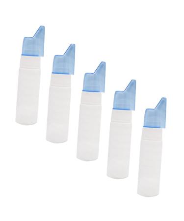 Beatifufu 5pcs 70ml Nasal Spray Device Fine Mist Spray Bottle Sprayer Nebulizer Portable Perfumes Spray Bottle Empty Nasal Bottle Nasal Drugs Containers Abs Blue Empty Nose Sprayer