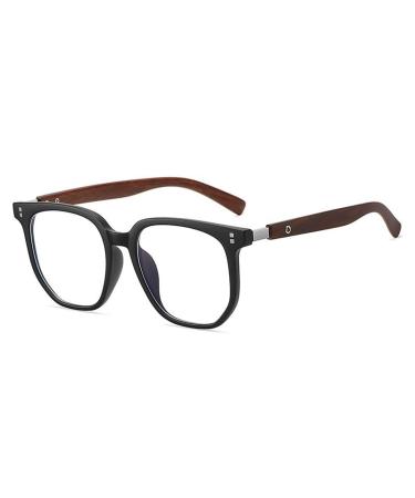 Fuqinqingoz Fashionable robust reading glasses anti-blue light computer reader clear view flat light mirror for women/men (color: C2 size: +100) +100 C2