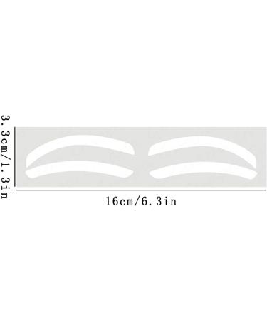  Whnbuij Stick-on Eyebrow Tattoos Mapping Stickers Eyebrow Shape Guide | 10 Pairs of Eyebrow Shaping Stencils Eyebrow Mapping Templates for Tinting - Buy Online on GoSupps.com