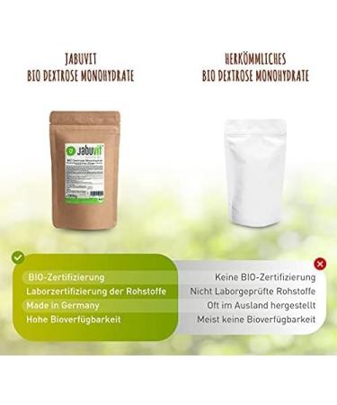 Buy Jabuvit-Bio Dextrose Monohydrate 3 kg - Organic Certified High Purity Eco-Friendly Packaging - Ships Worldwide - Buy Online on GoSupps.com