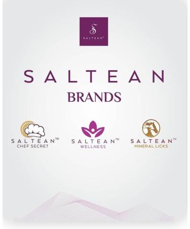 SALTEAN 2.5kg Compressed Himalayan Pink Salt Lick with Rope - Natural Salt from Salt Range Pakistan - Buy Online on GoSupps.com