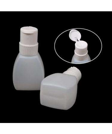 3 set Plastic Empty Nail Polish Remover Pump Dispenser Acetone Push Down Bottle Oblate White 3 set White Oblate  - Buy Online on GoSupps.com