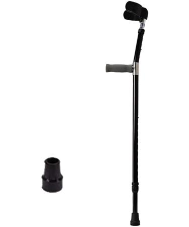 Forearm Crutches Adjustable Adjustable Crutches Handle Comfort Handle Thick Aluminum Lightweight 10 Levels 22 cm Height Adjustable Lightweight Arm Crutch