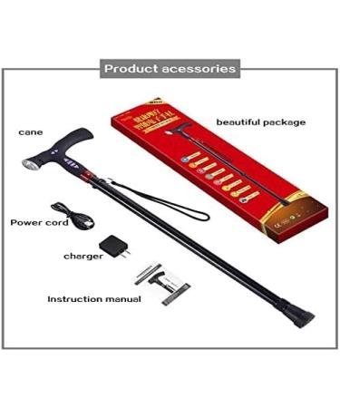 Canes Smart Walking Stick Walking Cane with Non Skid Replaceable Rubber Tips Height Adjustable Crutch Electronic with Lighting Alarm FM Radio Portable Lightweight for Elderly powerfully - Buy Online on GoSupps.com