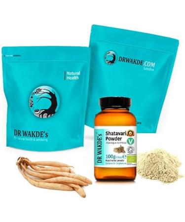 Organic Shatavari Powder - 100g | Pure Raw & Dried | Vegan Ayurvedic Herb | Dr. Wakde's | Same Day Dispatch - Buy Online on GoSupps.com