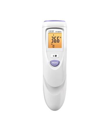 CEM DT-8807H FDA CE No-Touch Forehead Thermometer  Infrared Thermometer for Adults and Kids  Touchless Baby Thermometer with 3 Ultra-Sensitive Sensors  Large LED Display and Gentle Vibration Alert