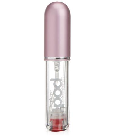 Perfume Pod Clear Refillable Perfume Atomiser with Spray & Genie-S Refill (Pink)