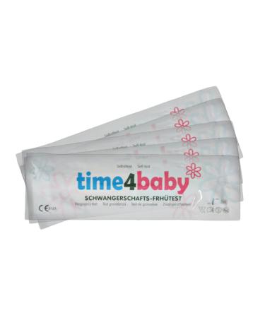 time4baby: 5 Pregnancy Midstream Tests 10mIU/mL 1 count (Pack of 5) - Buy Online on GoSupps.com
