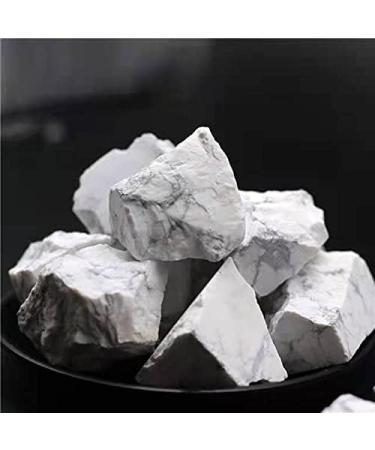 Gemstone Natural Quartz Crystal White howlite Rough raw Crystal Stone for Garden Decoration 8pcs Full of Texture - Buy Online on GoSupps.com