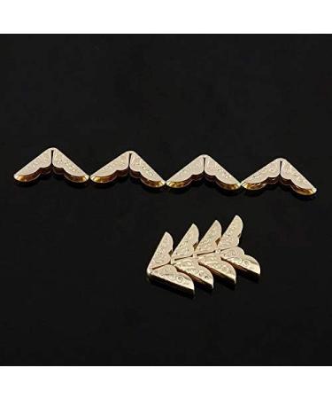 100pcs Corner Protectors for Books Scrapbooking Photo Mounting Corners Metal Albums Menus Notebook Folder File Corner Protectors 1.9x0.8cm - Buy Online on GoSupps.com