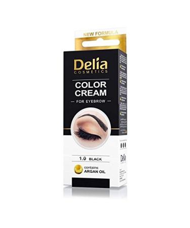 DELIA HENNA/COLOR CREAM EYEBROW PROFESSIONAL TINT KIT SET Black